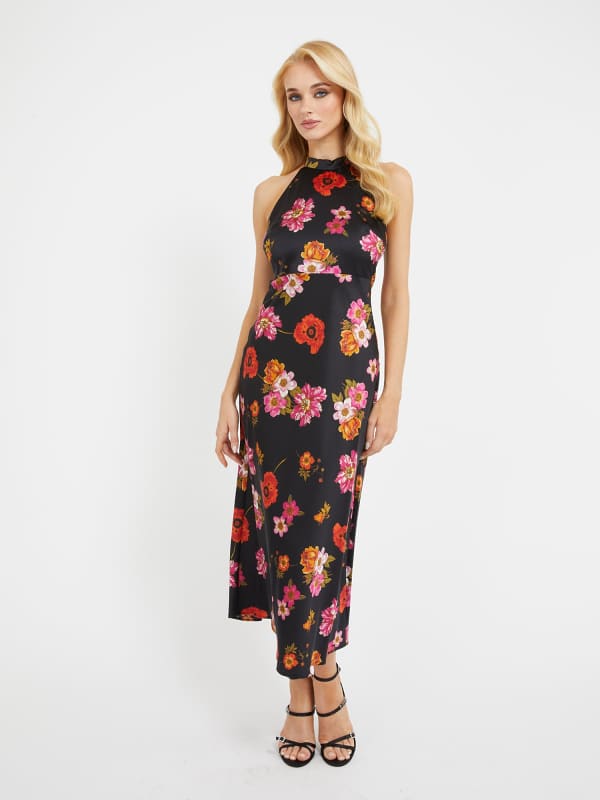 Pокля GUESS Floral Print Long Многоцветен | W3PK1EWF1T2, 0