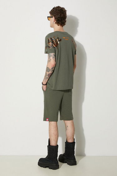 Тениска Alpha Industries T-Shirt Dragon With Print Зелено | 136506.142, 1