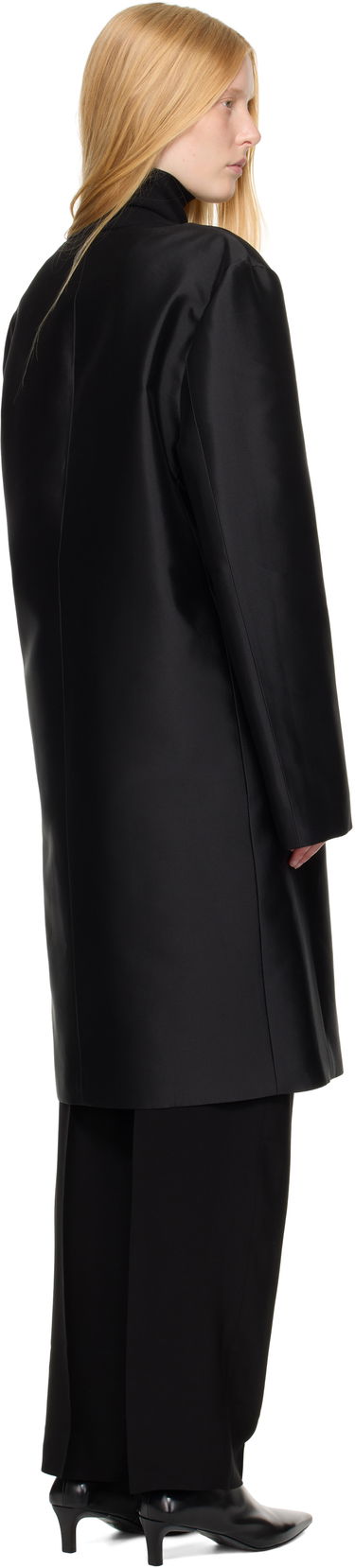 Палта TOTEME TOTEME Collarless Coat Черно | 253-WRO0213-FB0429, 2