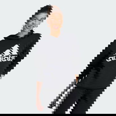 Суитчър adidas Performance Sportswear Essentials Logo Boyfriend Fleece Hoodie Черно | HZ5804, 3