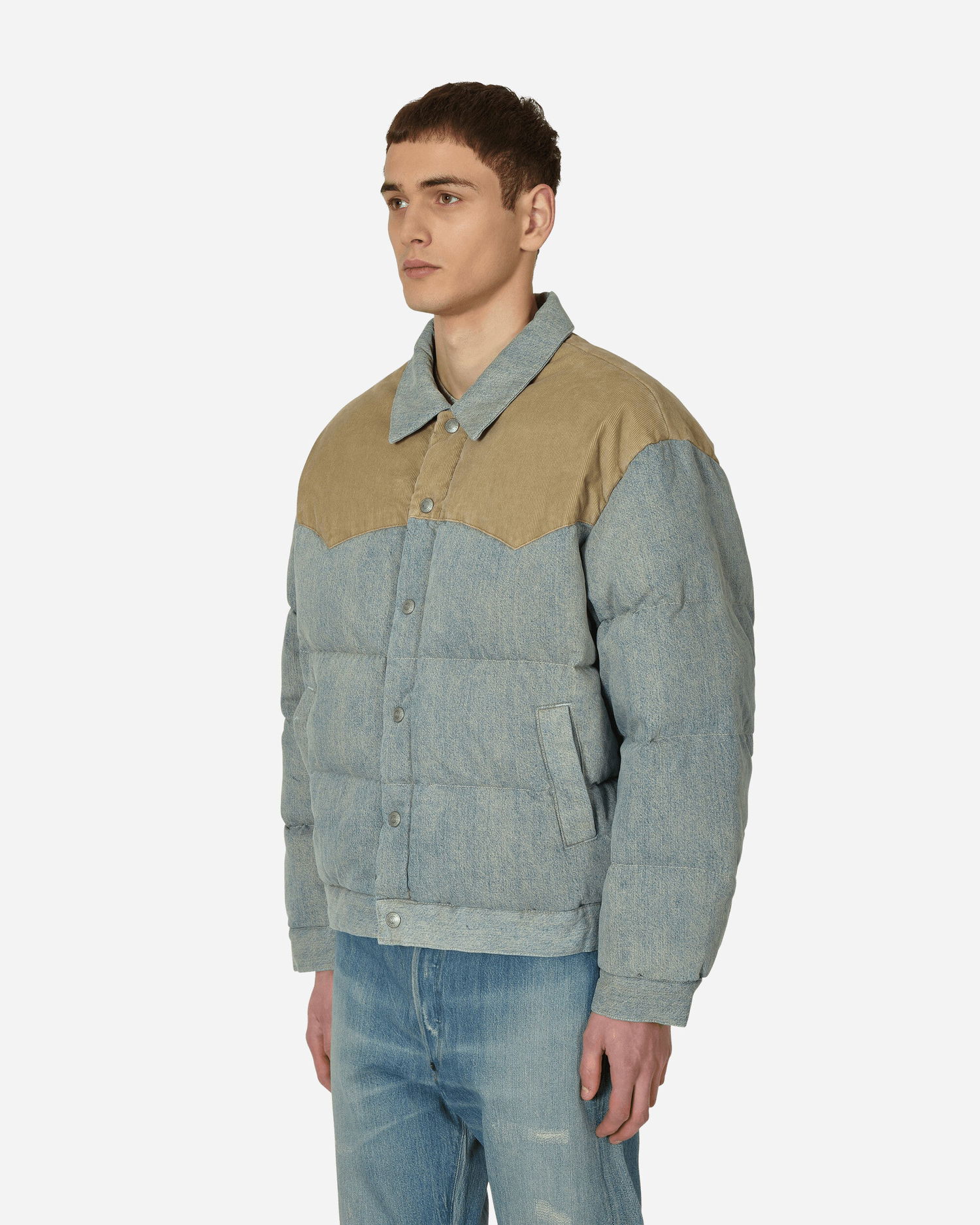 Пухо яке Levi's CLOT x Reversible Denim Puffer Jacket Сиво | A5353 0000, 1