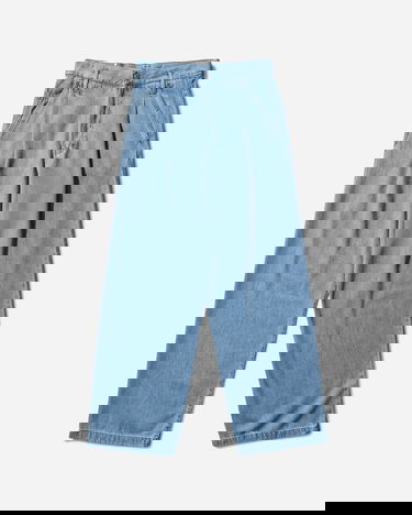 Дънки Dries Van Noten Pleated Wide-leg Jeans Синьо | 252-020923-2381 514, 1
