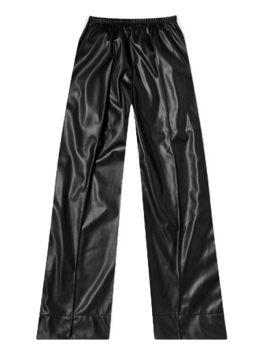 Панталони Palm Angels Leather Effect Loose Track Pant Черно | PWCJ016S23FAB0011003