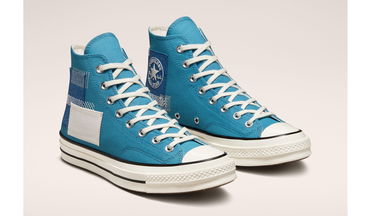 Кецове и обувки Converse Chuck 70 High Patchwork Синьо | A00733C, 3