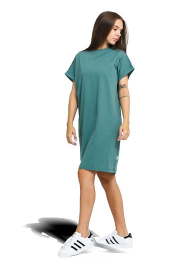 Pокля Urban Classics Organic Cotton Cut On Sleeve Tee Dress Зелено | TB4364 green