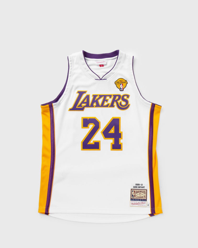 Фланелка Mitchell & Ness NBA Authentic Jersey LOS ANGELES LAKERS 2009-10 Kobe Bryant #24 Бяло | AJY4AC19099-LALWHIT09KBR