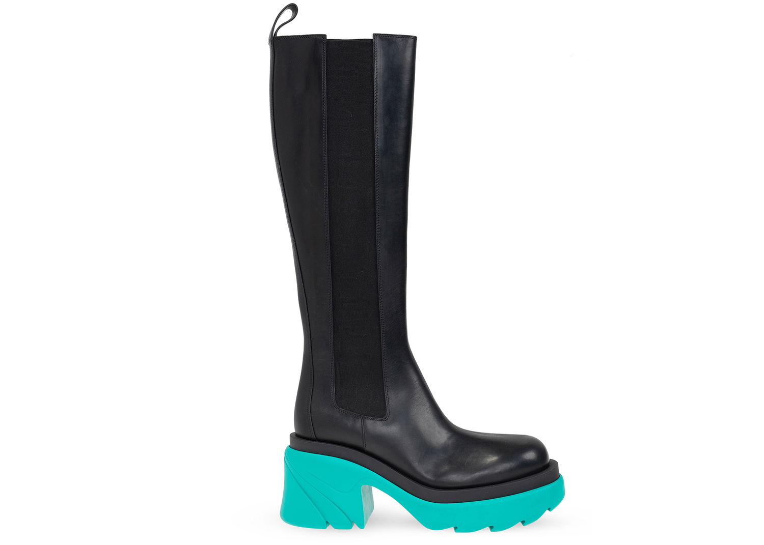Кецове и обувки Bottega Veneta Leather Heel Boots Тюркоазено | 667149VBS501474, 0