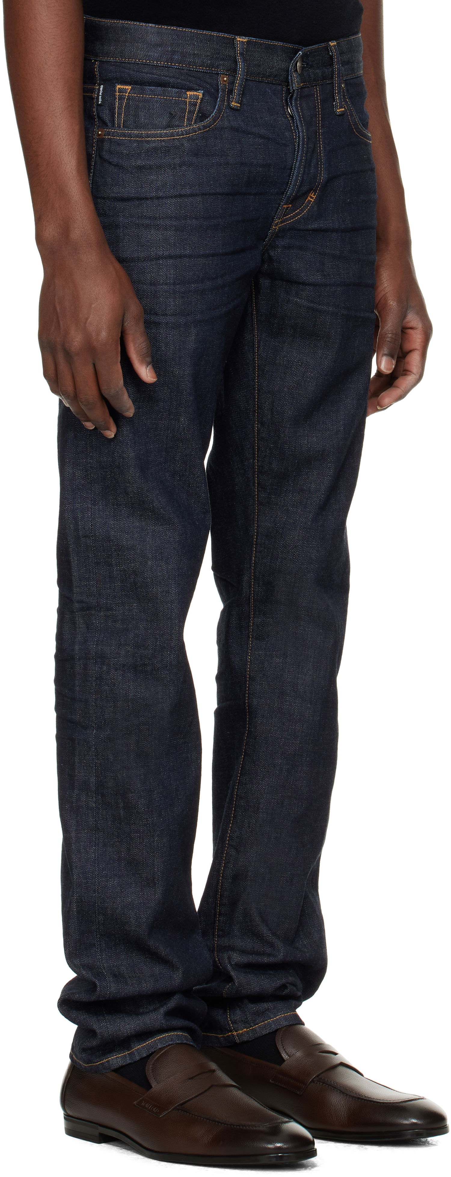 Дънки Tom Ford Tom Ford Selvedge Standard Fit Jeans Синьо | DPH001-DMC034S24, 1