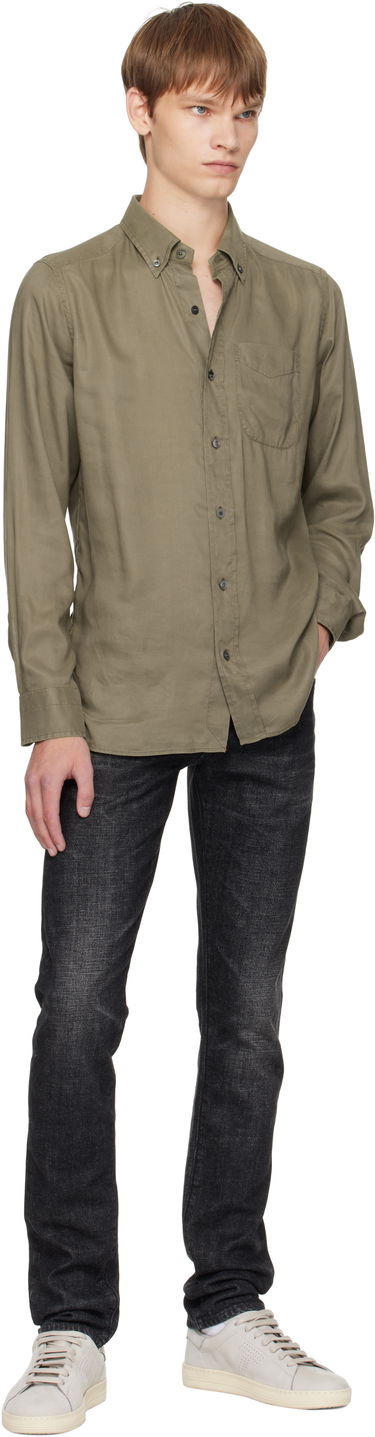 Дънки Tom Ford TOM FORD Slim Fit Selvedge Jeans Черно | DPS001-DMC076, 3