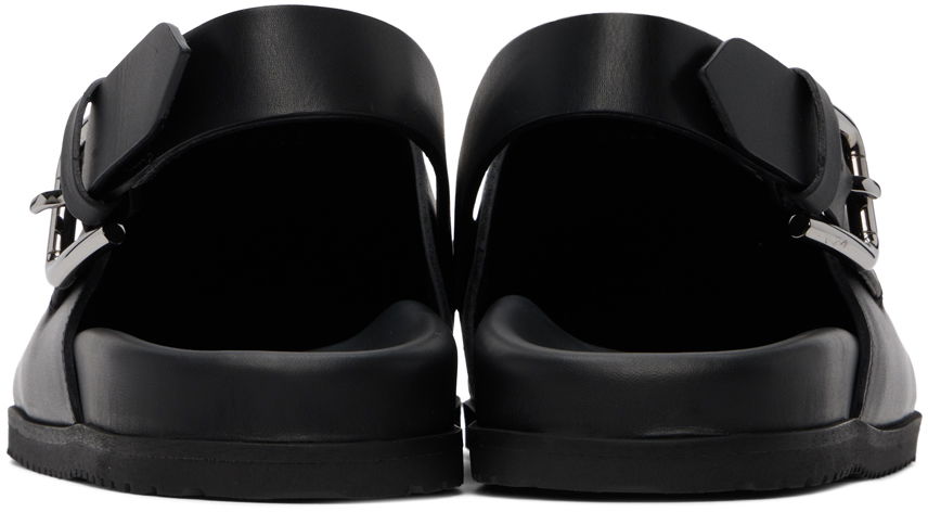 Кецове и обувки Dolce & Gabbana Black Logo Mules Черно | A80402AQ765, 1