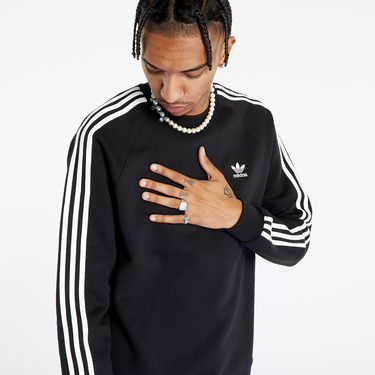 Суитчър adidas Originals Adicolor Classics 3-Stripes Crew Sweat Черно | IM2087, 2
