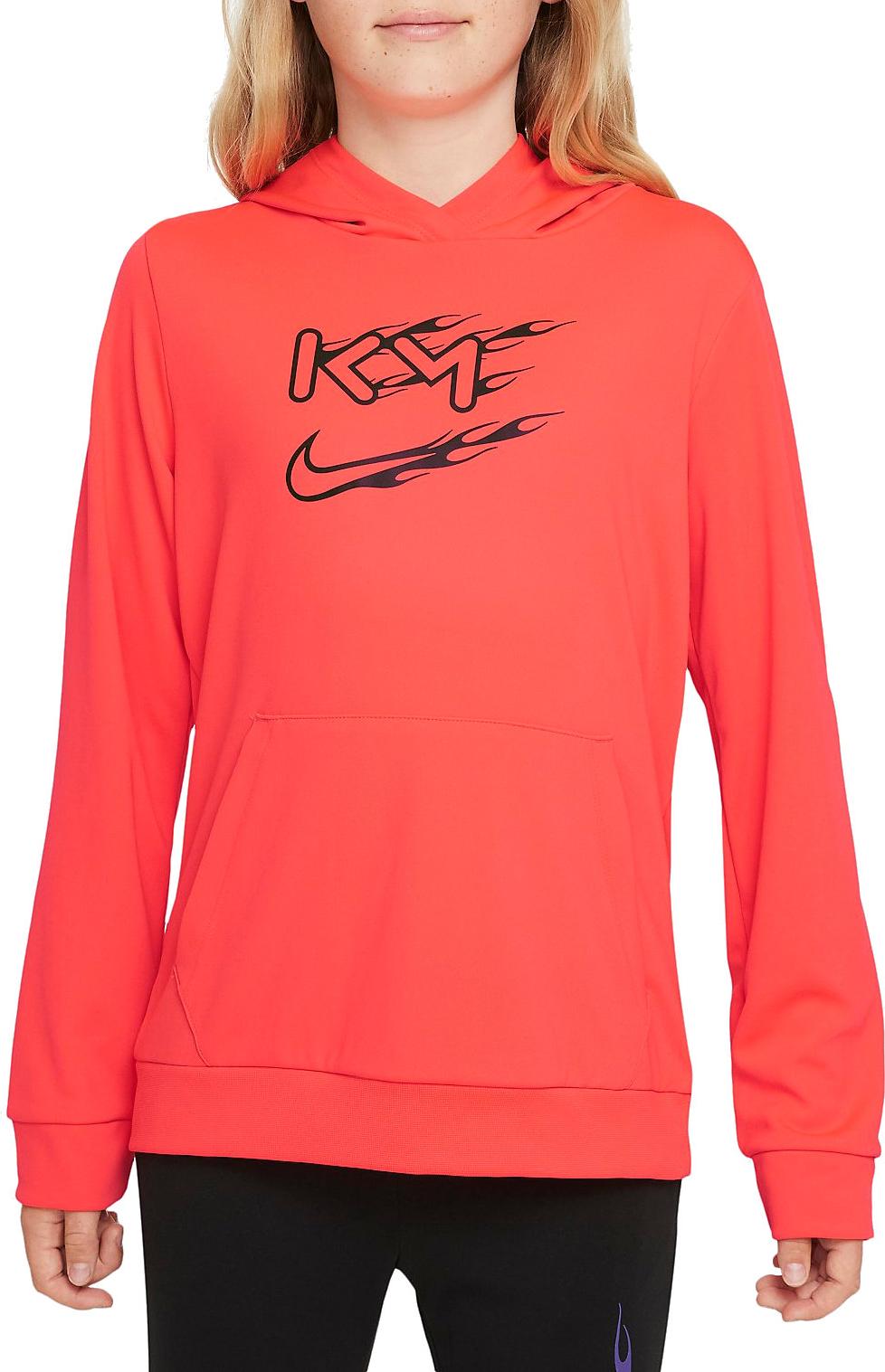 Суитчър Nike Dri-FIT Kylian Mbappé Football Pullover Hoodie Червено | da5613-635, 0
