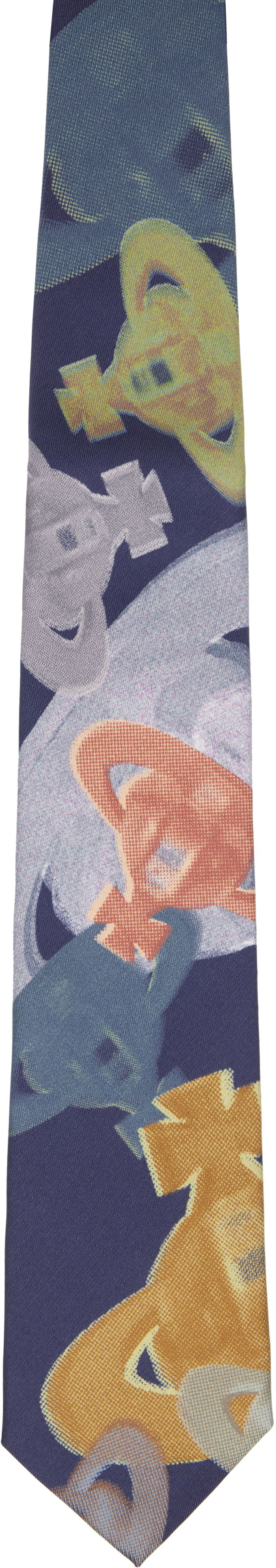 Шал Vivienne Westwood Vivienne Westwood Halftone Orbs Tie 8.5cm Тъмно синьо | 81050004-W015P-, 0