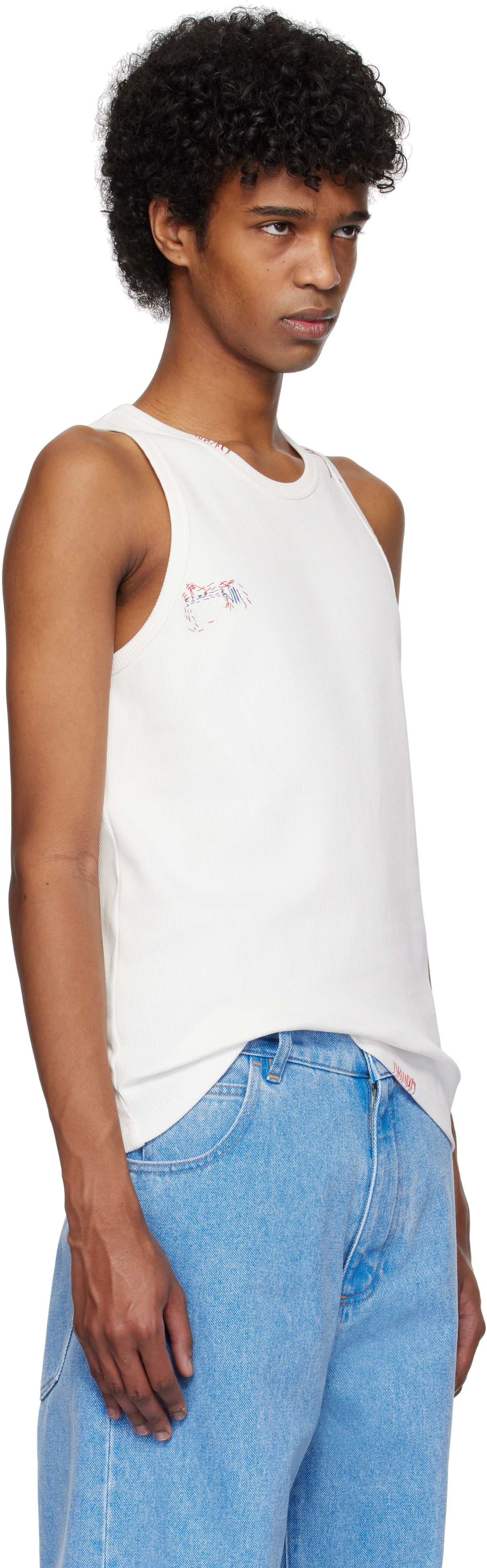 Потник Marni Marni Fitted Tank Top Бяло | HUMU0326S0 UTC458, 1