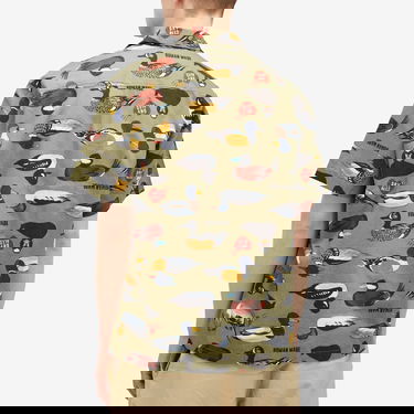 Риза Human Made Duck Short Sleeve Shirt Зелено | HM27SH018-OL, 3