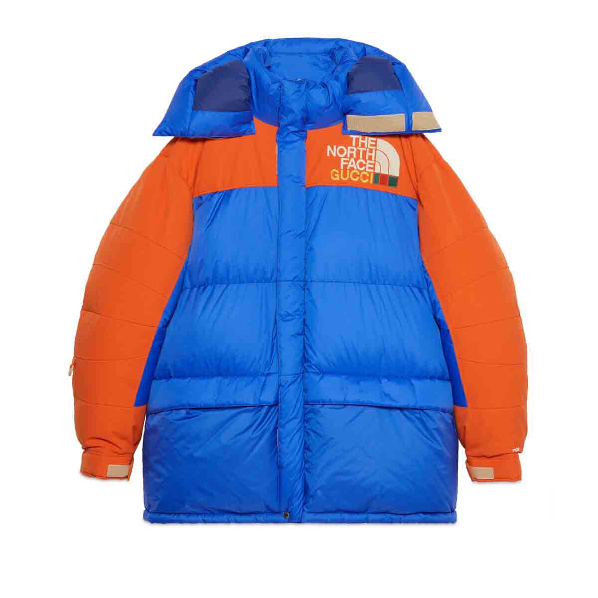 Пухо яке Gucci The North Face x Down Coat Синьо | 663895 XAADJ 4394, 0