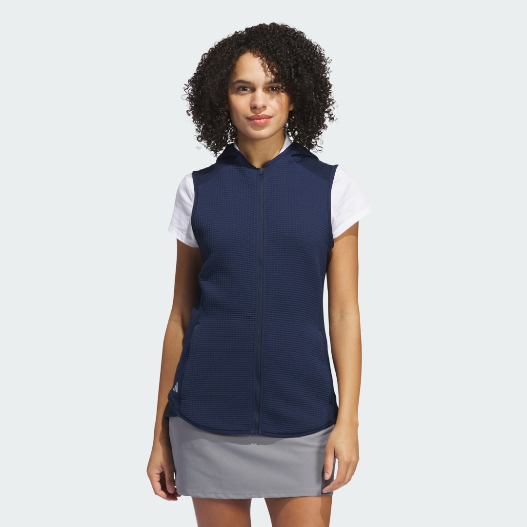 Жилетка adidas Performance Ultimate365 Full Zip Hooded Golf Vest Тъмно синьо | IS9735, 0