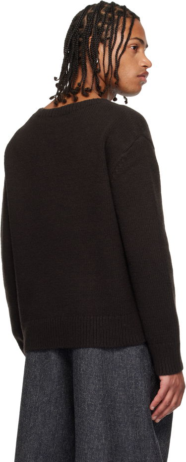 Пуловер Dries Van Noten V-Neck Merino Wool Sweater Кафяво | 252-021246-2710, 2