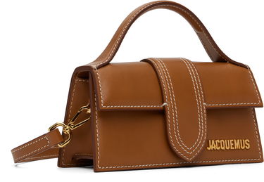 Дамска чанта Jacquemus Les Classiques 'The Bambino' mini leather top-handle bag Кафяво | 22HBAW00006AC01C04, 1