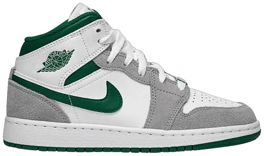 Кецове и обувки Jordan Air Jordan 1 Mid SE "Grey Pine Green" GS Сиво | DC7248-103, 0