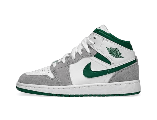 Кецове и обувки Jordan Air Jordan 1 Mid SE "Grey Pine Green" GS Сиво | DC7248-103