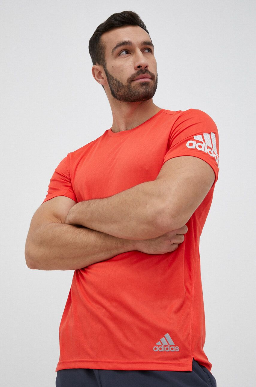 Тениска adidas Performance Run It Tee Червено | IC7641, 0