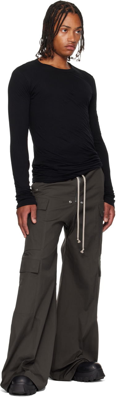 Тениска Rick Owens Rick Owens Concordians Double Long Sleeve T-Shirt Черно | RU02E1257 UCDB, 3