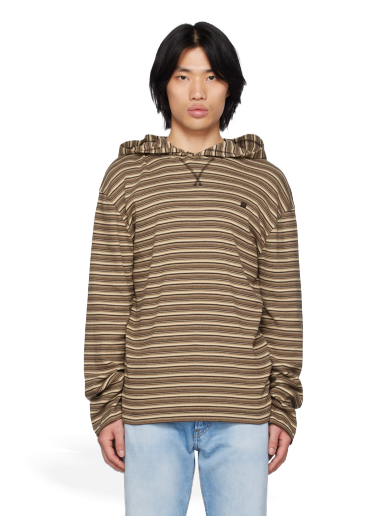 Суитчър Acne Studios Striped Hoodie Кафяво | CL0170-