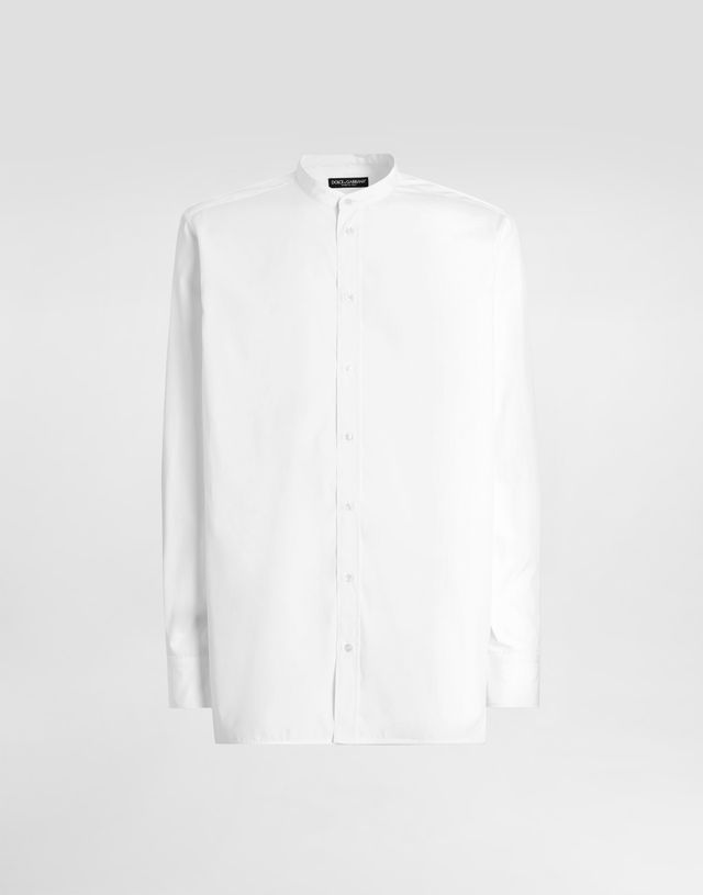 Dolce & Gabbana Mandarin Collar Cotton Shirt