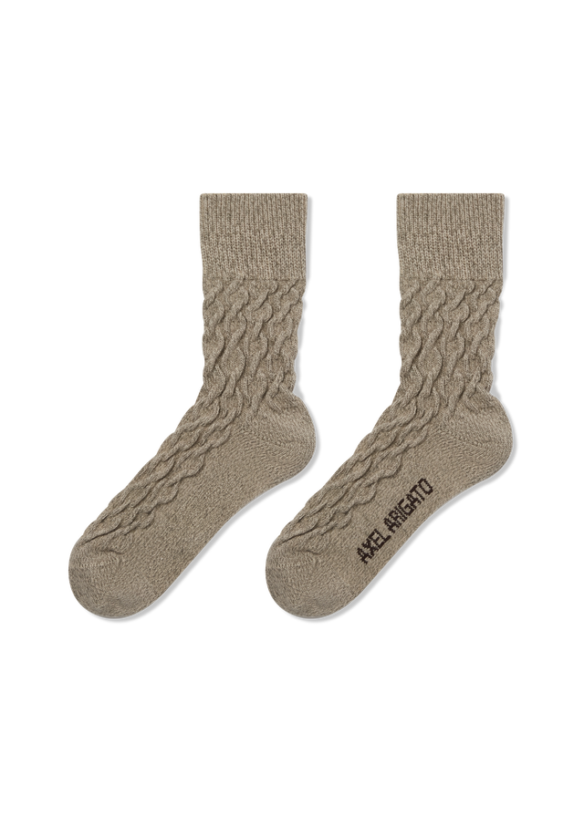 Cable Mélange Socks