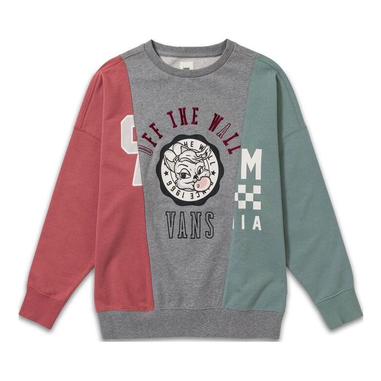 Пуловер Vans Vans Color-Blocked Crewneck Sweatshirt Сиво | VN0008YVBQU1, 0