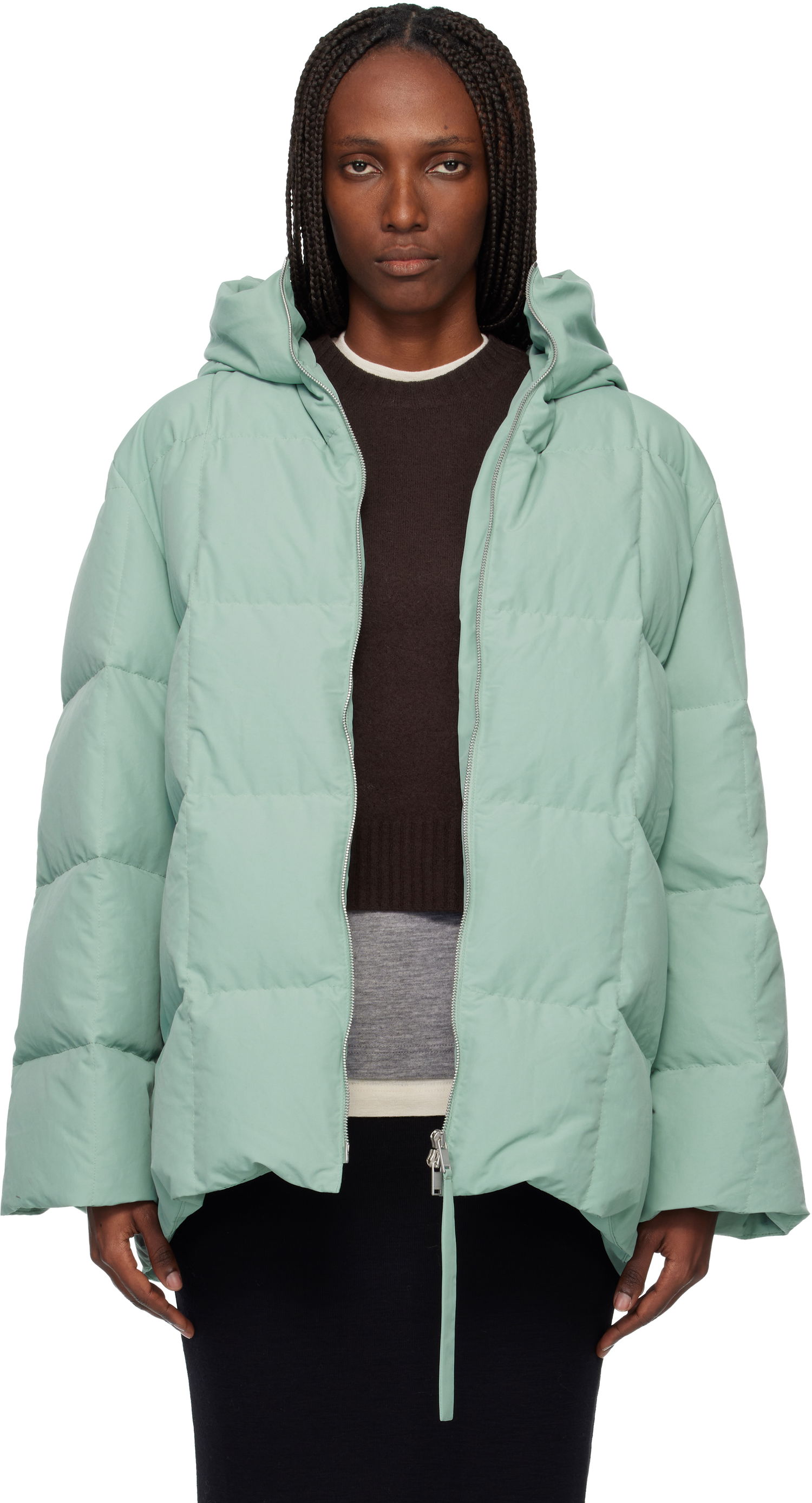 Пухо яке Jil Sander Jil Sander Quilted Down Jacket Зелено | J40AF0181_J74276, 0