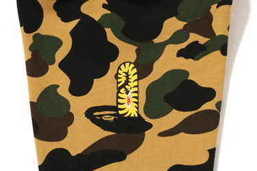 Суитчър BAPE 1st Camo 2nd Shark Full Zip Hoodie Жълто | 1J70115006-YEL, 3