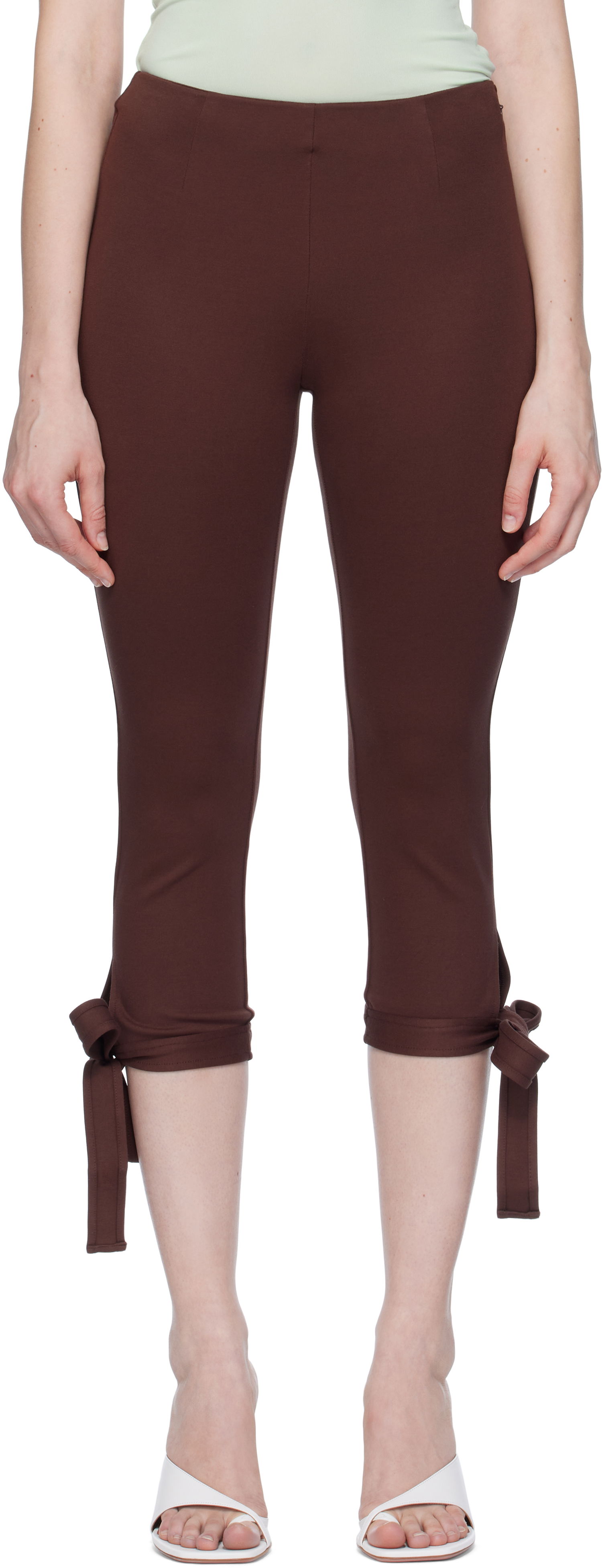 Клинове Miaou Miaou Emma Capri Short Leggings Кафяво | 1052PONCHO, 0