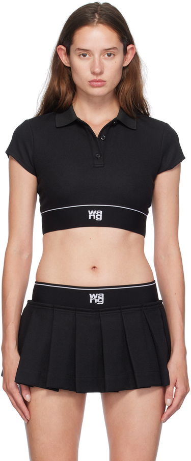 Пола Alexander Wang Alexander Wang Cheerleader Cropped Polo Черно | 4CC3241497, 0