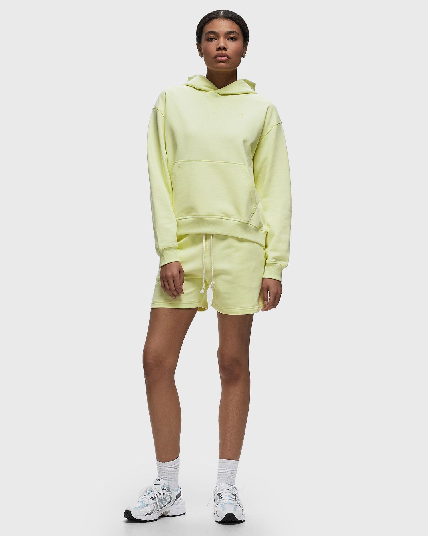 Суитчър New Balance Athletics French Terry Hoodie Жълто | WT41537-LLT, 1