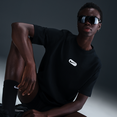 Тениска Nike Sportswear Club Short-Sleeve T-Shirt Черно | HQ1698-010, 3