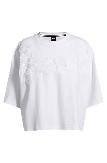 T-Shirt with Embroidered Details