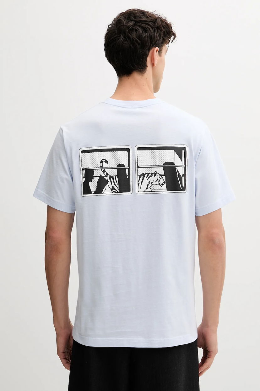Тениска KENZO Kenzo Printed T-Shirt Синьо | FF65TS2564SG
