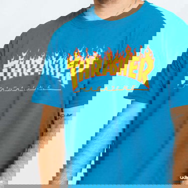 Тениска Thrasher Flame Logo Tee Синьо | 074608, 4