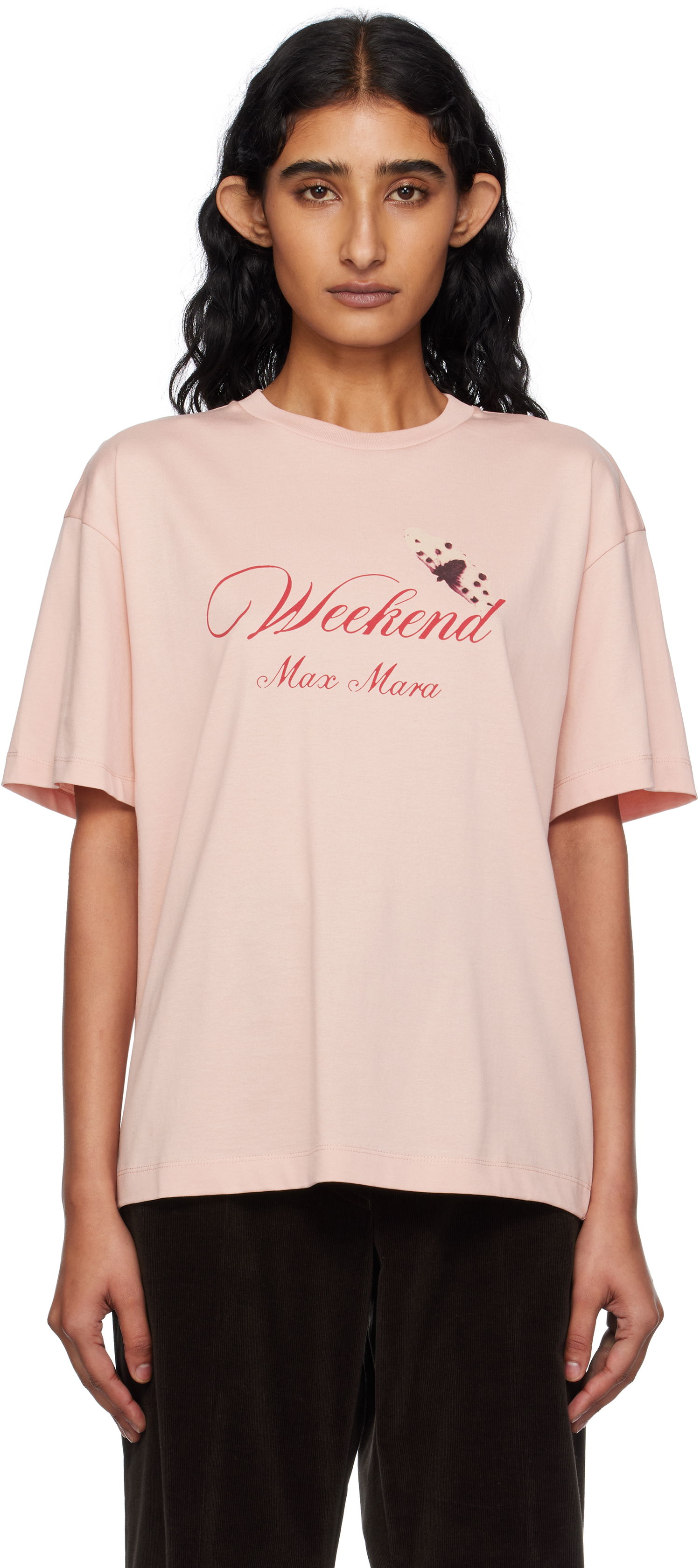 Тениска Max Mara Weekend Max Mara Radura T-Shirt Розово | 2515971032600, 0