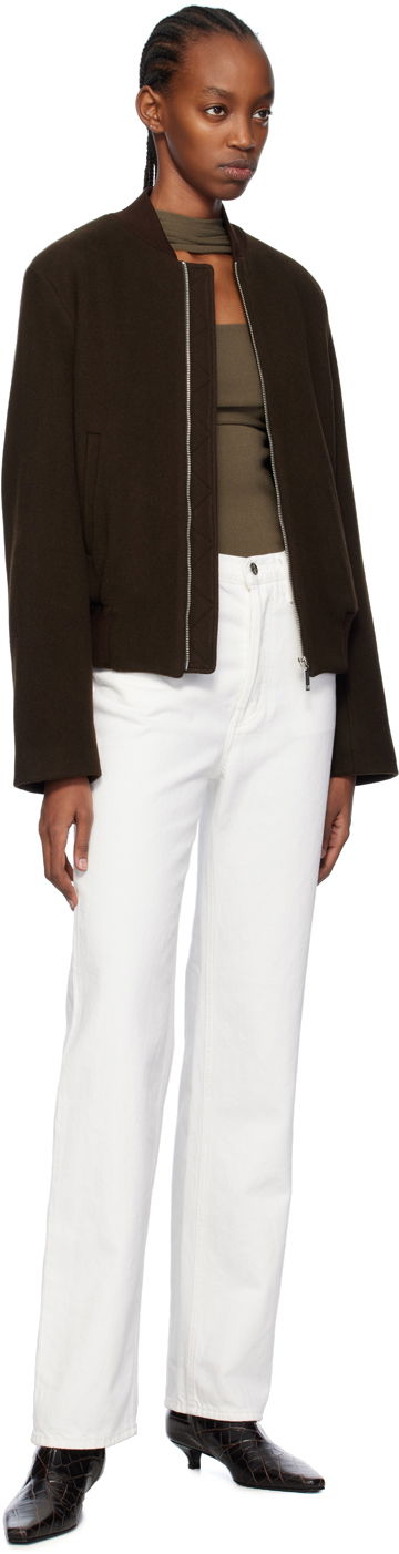 Яке бомбър TOTEME Sartorial Bomber Jacket Кафяво | 241-WRO1042-FB0039, 3