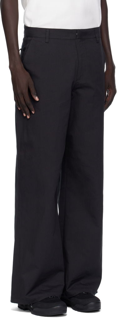 Панталони HELIOT EMIL Heliot Emil Kathemera Wide Leg Trousers Черно | AW25_M_10_210_BLK01, 1