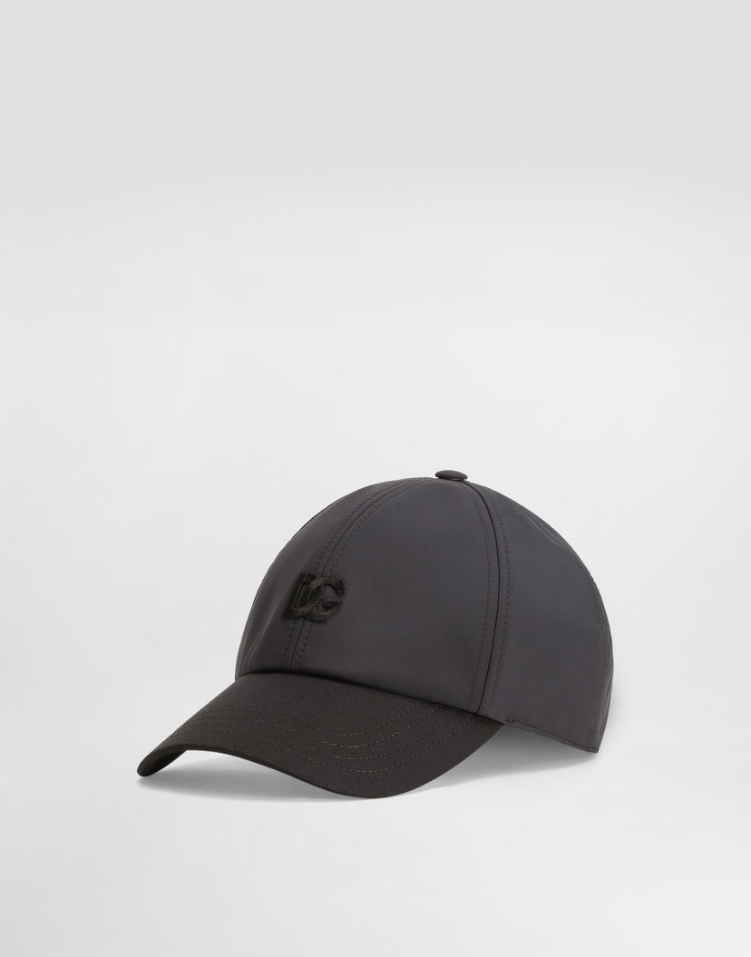Шапка с козирка Dolce & Gabbana Dolce & Gabbana Nylon Baseball Cap Черно | GH886ZFUS33N0000