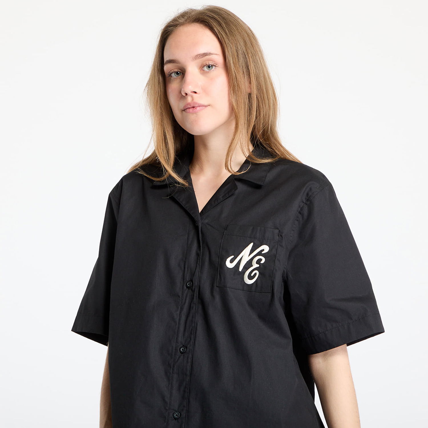 Риза New Era New Era Revere Shirt Черно | 60596530, 1
