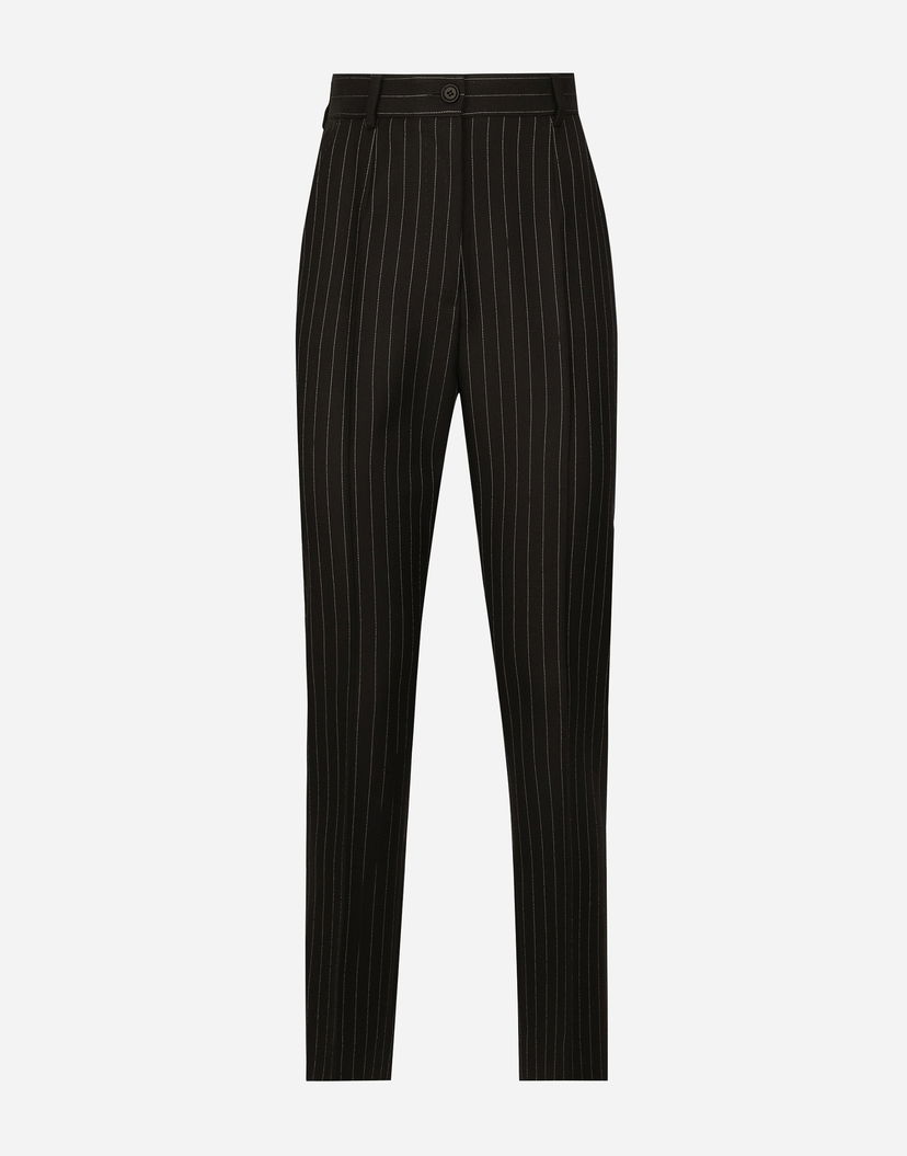 Панталони Dolce & Gabbana Pinstripe Wool Pants Многоцветен | FTAM2TFR21XS8052