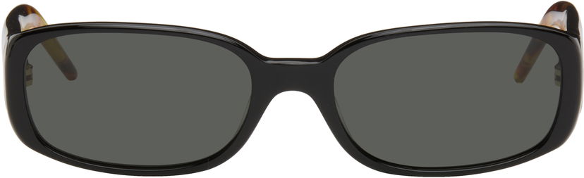 Слънчеви очила Casablanca Slim Square-Frame Tortoiseshell Temples Черно | EW-078-01