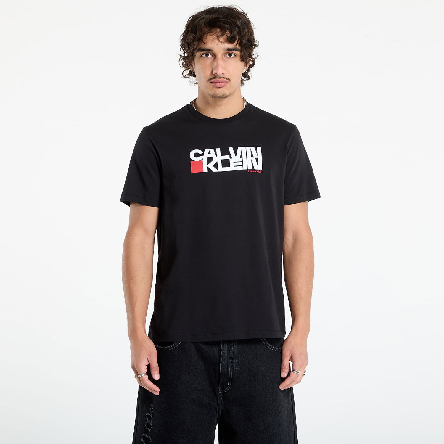 Тениска CALVIN KLEIN Calvin Klein Jeans Redbox Graphic Tee Черно | LV04RD814G UB1, 0