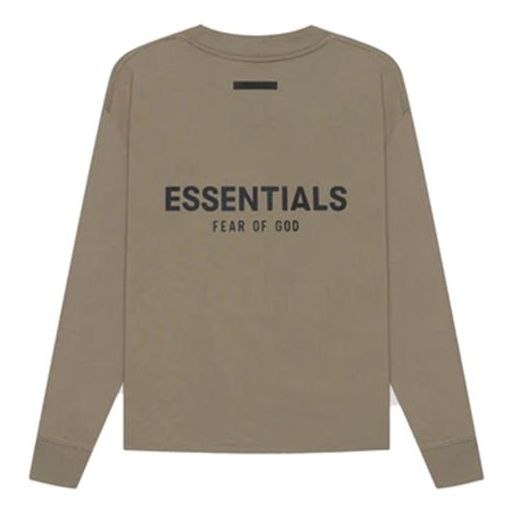 Тениска Fear of God Essentials Long Sleeve T-Shirt Зелено | FOG-SS21-558, 0