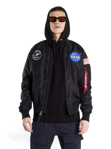 Яке бомбър Alpha Industries Bomber MA-1 TT NASA Reversible II Черно | 186101-03